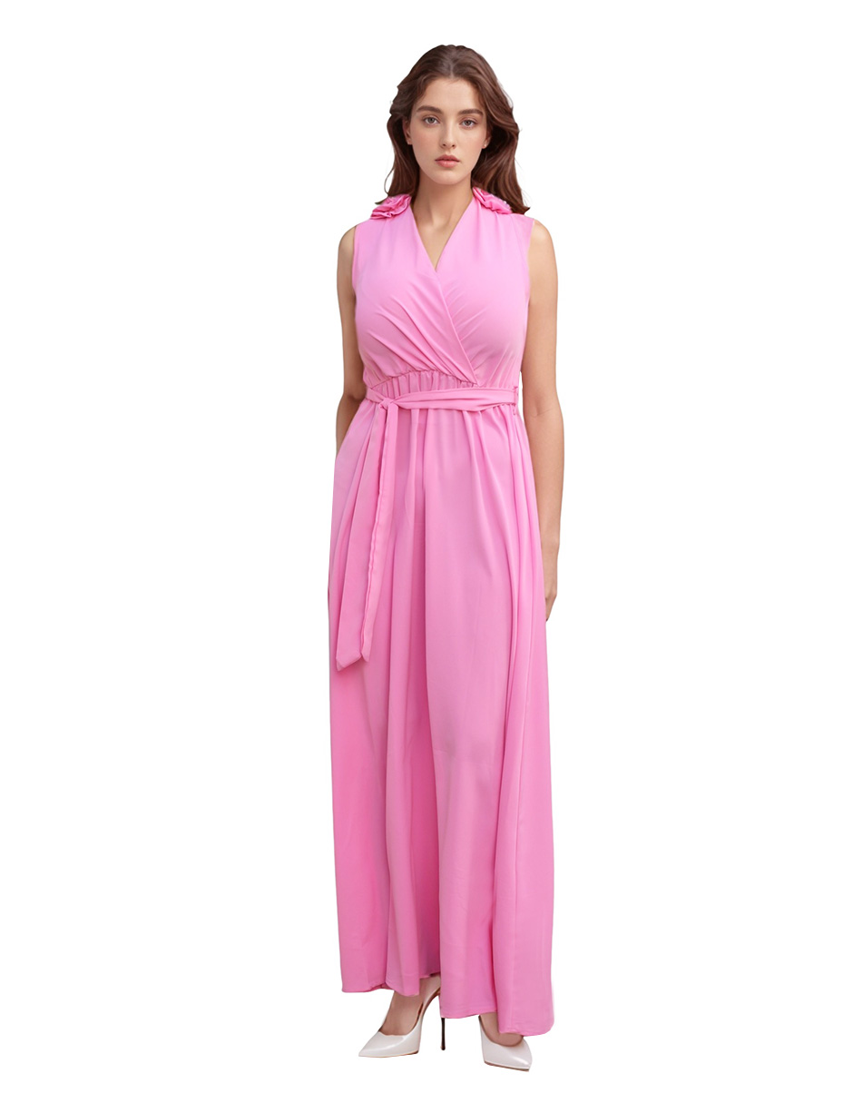 Vestido Largo Amana de Fiesta Princesa Rosa