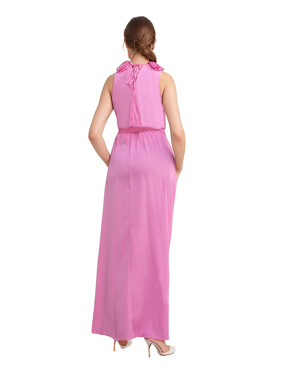 Foto 4 pulgar | Vestido Largo Amana de Fiesta Princesa Rosa