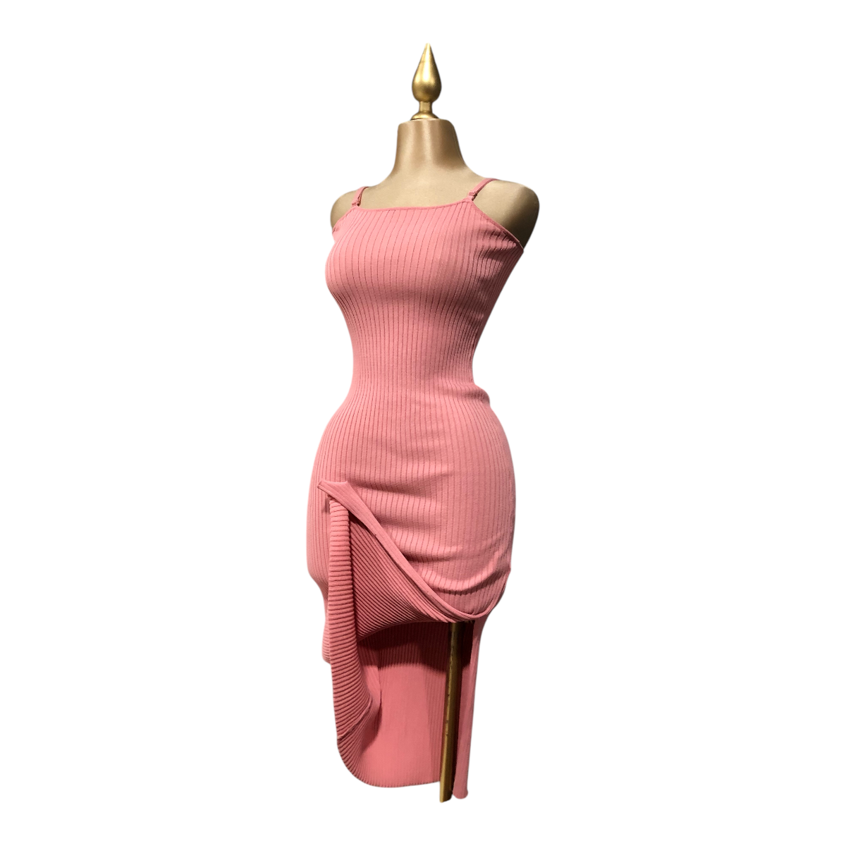 Foto 2 | Vestido Rosa Tejido Erivel