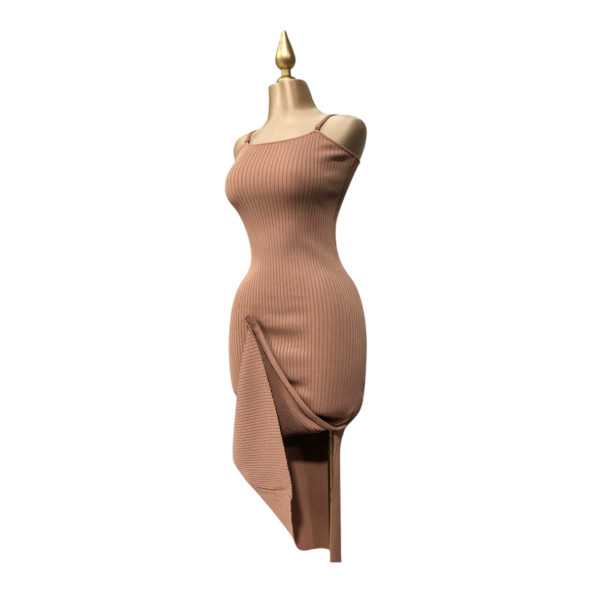 Foto 3 pulgar | Vestido Beige Tejido Erivel