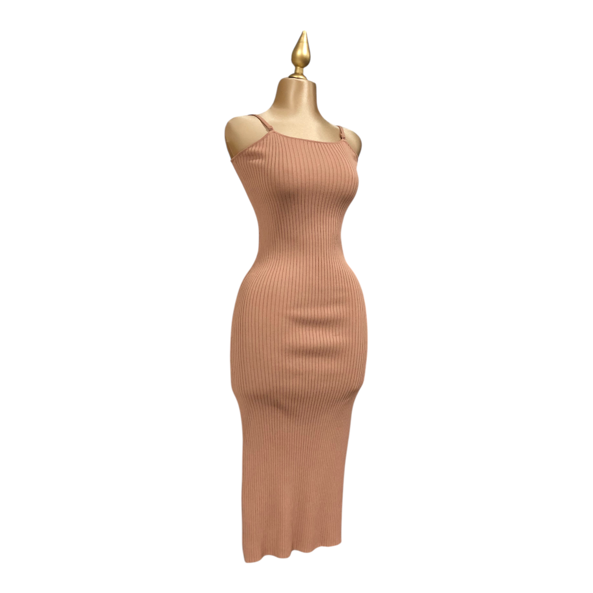 Foto 4 pulgar | Vestido Beige Tejido Erivel