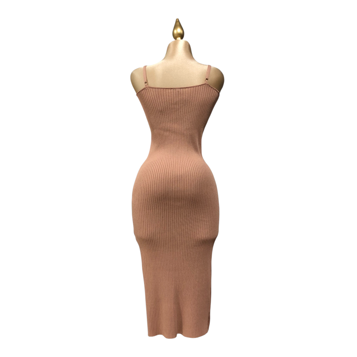 Foto 5 pulgar | Vestido Beige Tejido Erivel