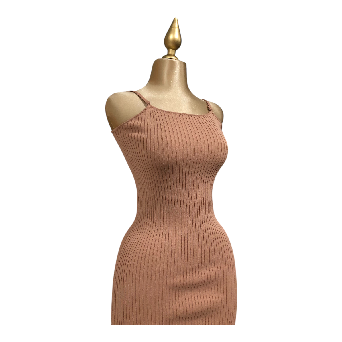 Foto 6 pulgar | Vestido Beige Tejido Erivel