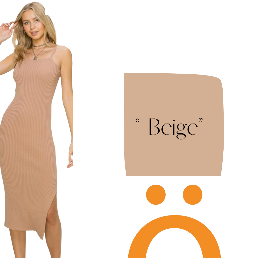 Foto 8 pulgar | Vestido Beige Tejido Erivel