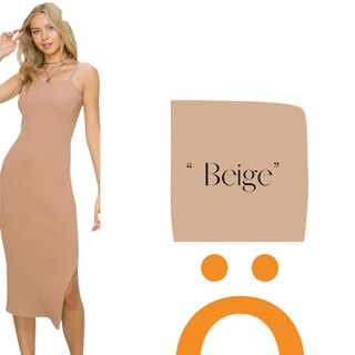 Foto 7 | Vestido Beige Tejido Erivel