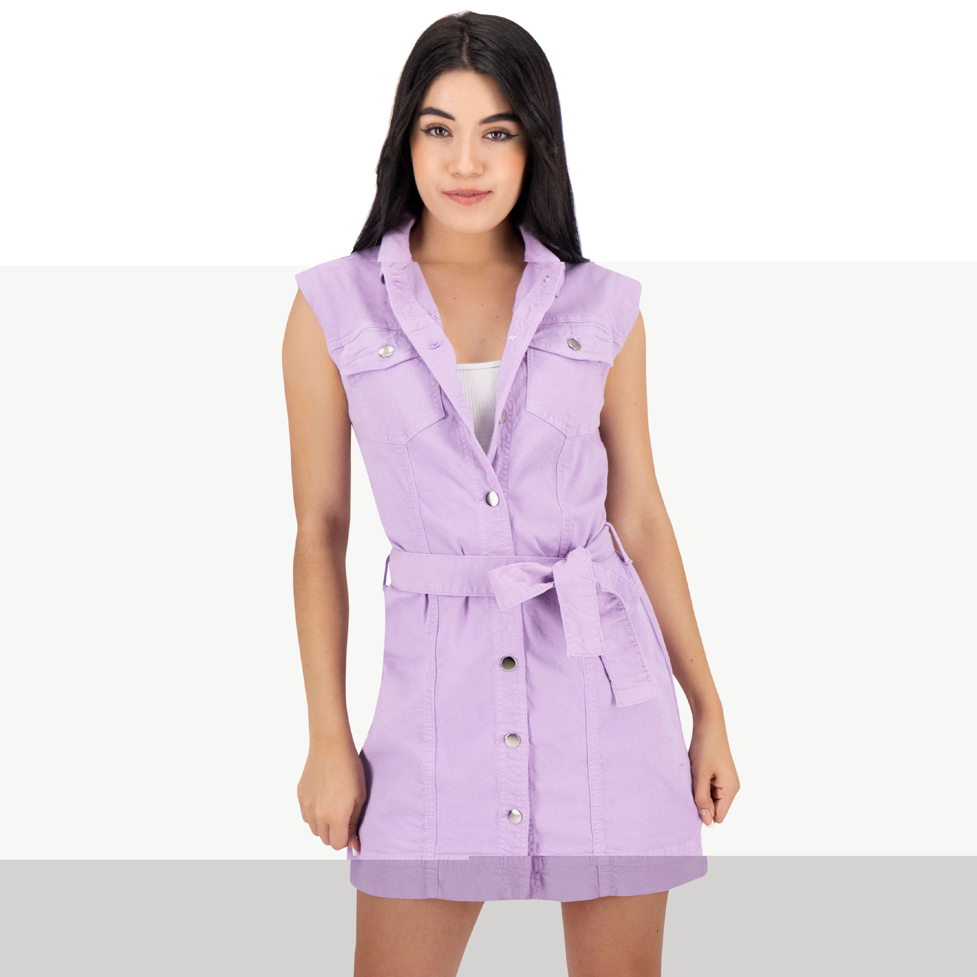 Foto 1 | Vestido Mezclilla Britos Jeans Mujer Lila Casual 025182