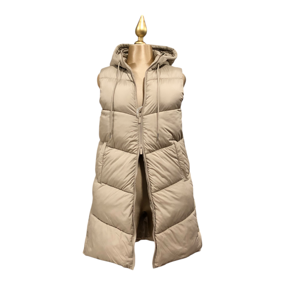 Foto 4 pulgar | Vestido Chaleco Beige Para Dama Lsn