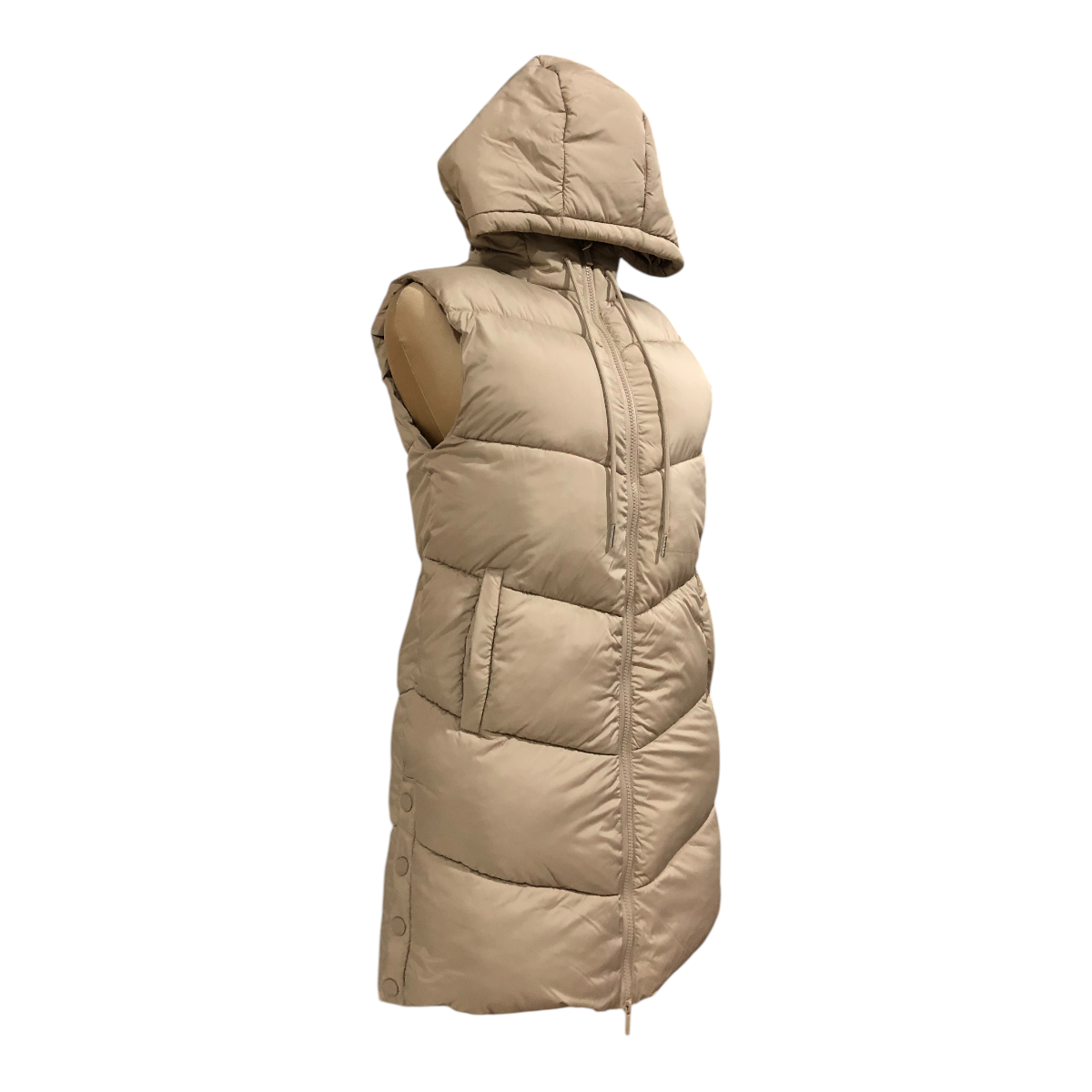 Foto 7 pulgar | Vestido Chaleco Beige Para Dama Lsn