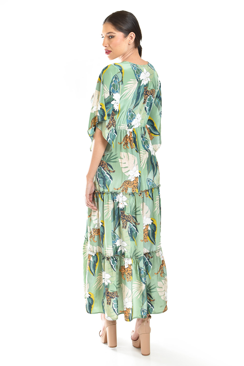 Foto 2 | Maxi Vestido Estampado Roman Fashion /juvenil, 3834 (verde)