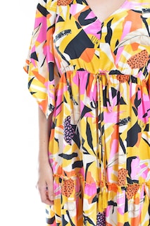 Foto 4 | Maxi Vestido Estampado Roman Fashion /juvenil, 3834 (amarillo)