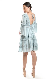 Foto 3 | Vestido Boho Con Encaje Roman Fashion /juvenil, 2136 (menta)