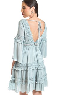 Foto 4 | Vestido Boho Con Encaje Roman Fashion /juvenil, 2136 (menta)