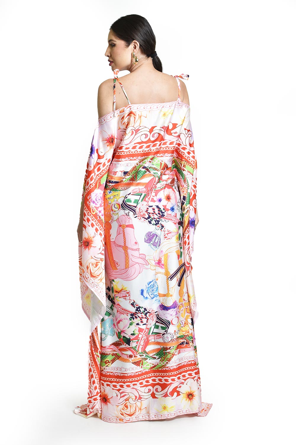 Foto 4 pulgar | Maxi Vestido Estampado Roman Fashion /juvenil, 53219 (multicolor)