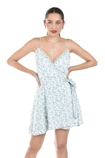 Foto 6 | Vestido Floral Con Lazo Roman Fashion/juvenil, 6535 (blanco)