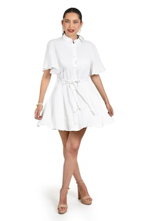 Foto 1 | Vestido De Manga Amplia Roman Fashion /juvenil, 125890 (blanco)