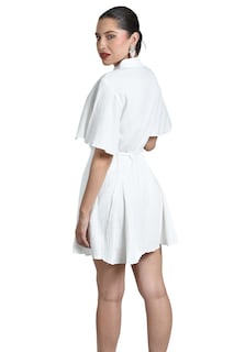 Foto 3 | Vestido De Manga Amplia Roman Fashion /juvenil, 125890 (blanco)