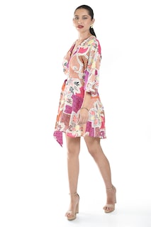Foto 2 | Vestido Tipo Kimono Multicolor Roman Fashion /juvenil, 11073 (multicolor)