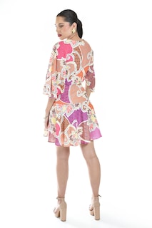 Foto 3 | Vestido Tipo Kimono Multicolor Roman Fashion /juvenil, 11073 (multicolor)