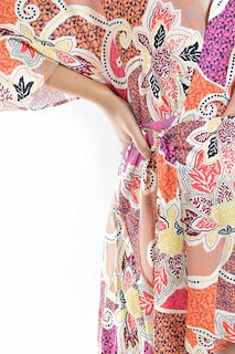Foto 4 | Vestido Tipo Kimono Multicolor Roman Fashion /juvenil, 11073 (multicolor)