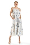 Vestido Con Tirantes De Cuerda Roman Fashion /juvenil, 8093 (arena / Flores)