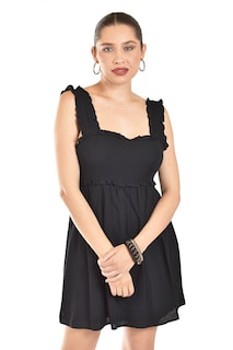 Foto 5 | Vestido Corto De Tirantes Roman Fashion/juvenil, 6247 (negro)