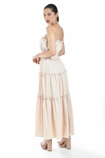 Foto 3 | Maxi Vestido Strapless Roman Fashion /juvenil, 2781 (beige)