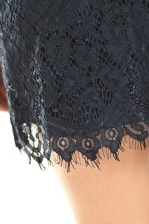 Foto 4 | Vestido Corto De Encaje Roman Fashion /juvenil, 5163 (azul Marino)