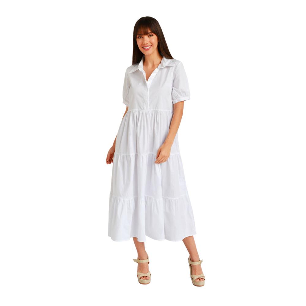 Foto 2 pulgar | Vestido Casual Roman Fashion /juvenil 595 (blanco) Blanco