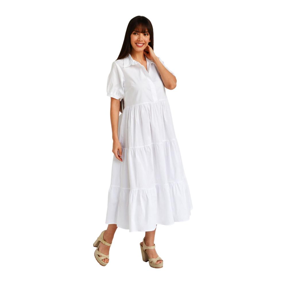 Foto 6 pulgar | Vestido Casual Roman Fashion /juvenil 595 (blanco) Blanco