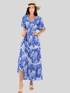 Foto 4 | Vestido Largo Casual Mujer Fresco Cómodo Ves-1018 Azul Primavera Verano