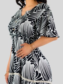 Foto 5 | Vestido Largo Casual Mujer Fresco Cómodo Ves-1018 Negro Primavera Verano