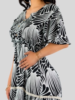 Foto 5 | Vestido Largo Casual Mujer Fresco Cómodo Ves-1018 Negro Primavera Verano