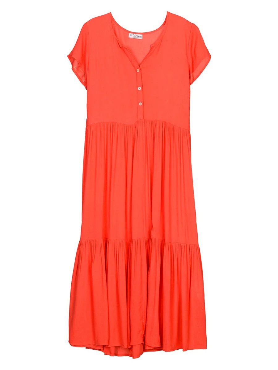 Vestido Naranja Dama Losan