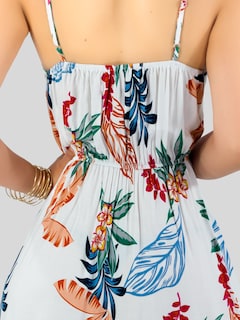 Foto 6 | Vestido Maxi Casual Mujer Largo Ves-1017 Blanco Cómodo De Tirantes