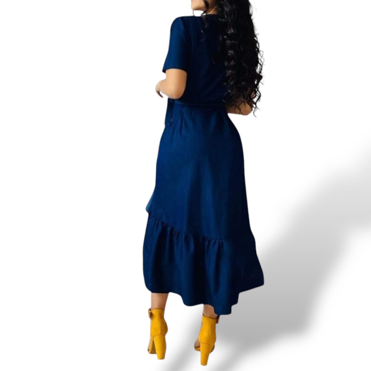 Foto 2 | Vestido De Mezclilla Largo Casual Para Dama