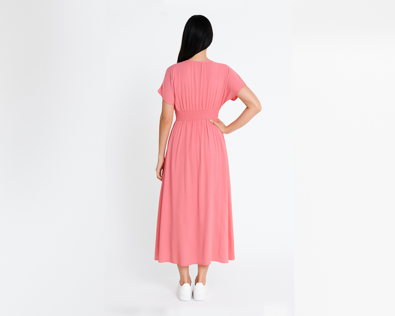 Foto 4 pulgar | Vestido Largo Para Mujer Ocean Point Con Botones Y Abertura Delantera