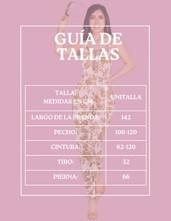 Foto 8 | Enterizo Largo Mujer Palazzo Casual Ves-1026 Fucsia Jumpsuit Juvenil Jumper