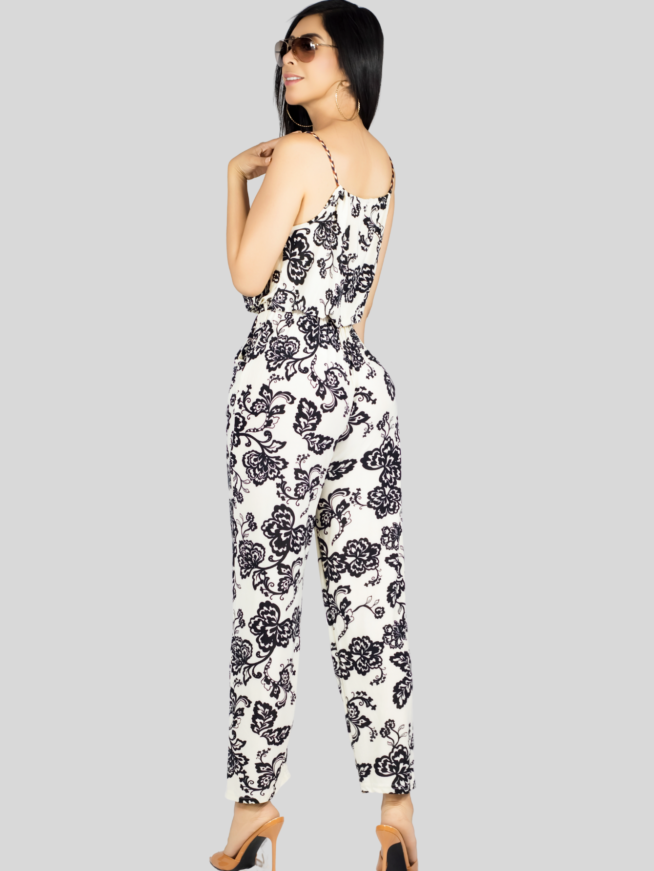 Foto 3 | Enterizo Largo Mujer Palazzo Casual Ves-1026 Negro Jumpsuit Juvenil Jumper