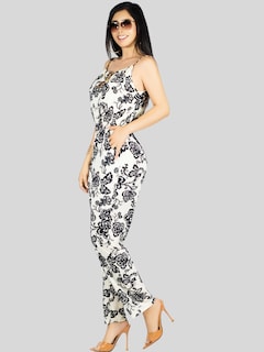 Foto 4 | Enterizo Largo Mujer Palazzo Casual Ves-1026 Negro Jumpsuit Juvenil Jumper