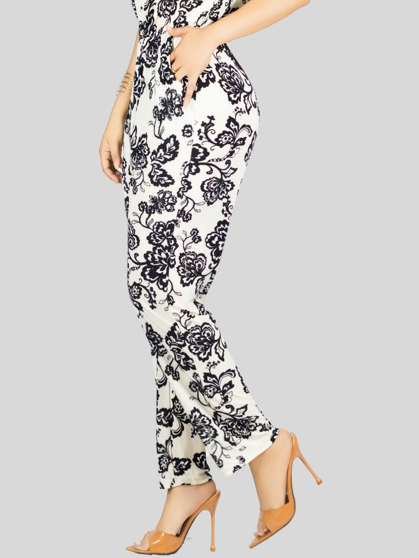 Foto 7 pulgar | Enterizo Largo Mujer Palazzo Casual Ves-1026 Negro Jumpsuit Juvenil Jumper