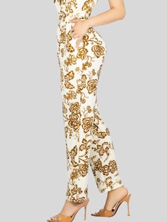 Foto 6 | Enterizo Largo Mujer Palazzo Casual Ves-1026 Café Oscuro Jumpsuit Juvenil Jumper