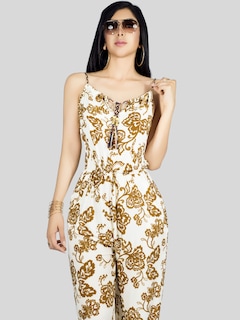 Foto 7 | Enterizo Largo Mujer Palazzo Casual Ves-1026 Café Oscuro Jumpsuit Juvenil Jumper