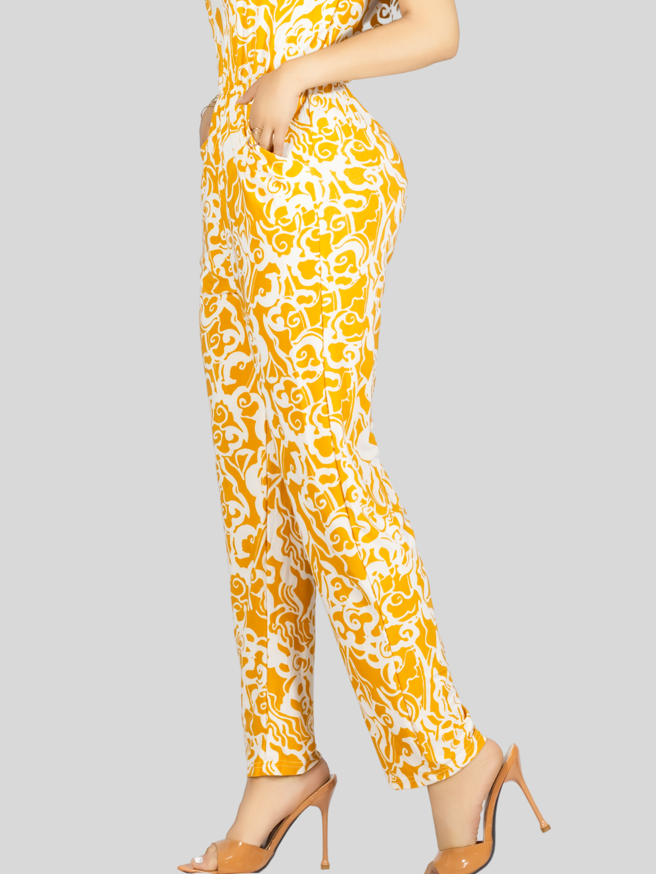 Foto 7 pulgar | Enterizo Largo Mujer Palazzo Casual Ves-1026 Mostaza Jumpsuit Juvenil Jumper