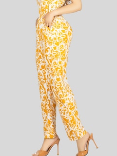 Foto 6 | Enterizo Largo Mujer Palazzo Casual Ves-1026 Mostaza Jumpsuit Juvenil Jumper