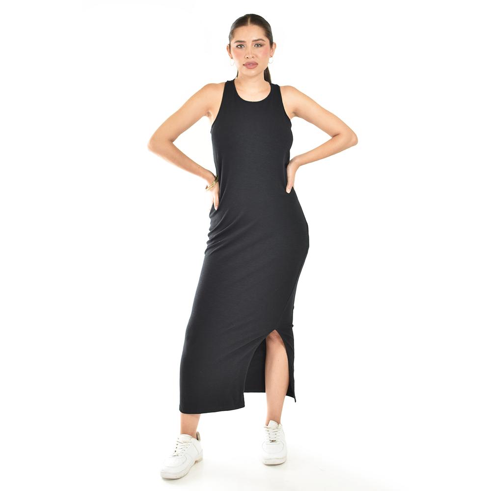 Foto 2 pulgar | Maxi Vestido Sin Manga Roman Fashion / Juvenil, 23974 (negro) Negro