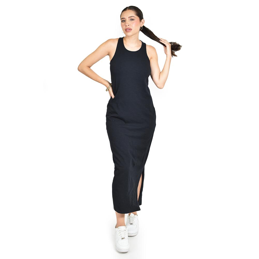 Foto 5 pulgar | Maxi Vestido Sin Manga Roman Fashion / Juvenil, 23974 (negro) Negro