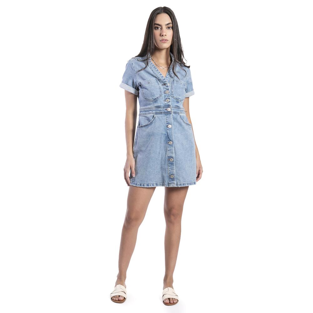 Foto 1 | Vestido De Mezclilla /juvenil, 7057 (mezclilla Light) Azul