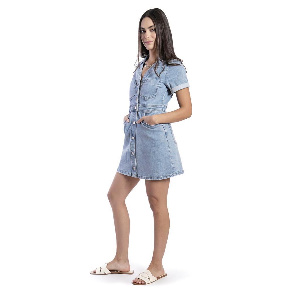 Foto 3 | Vestido De Mezclilla /juvenil, 7057 (mezclilla Light) Azul