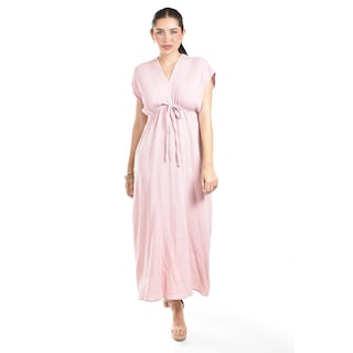 Foto 5 | Maxi Vestido De Algodon Roman Fashion /juvenil, 4365 (rosa Palo) Rosa