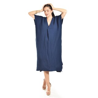 Foto 4 | Vestido De Algodon Con Bolsillos Roman Fashion /juvenil, 4363 (azul Marino) Azul Marino